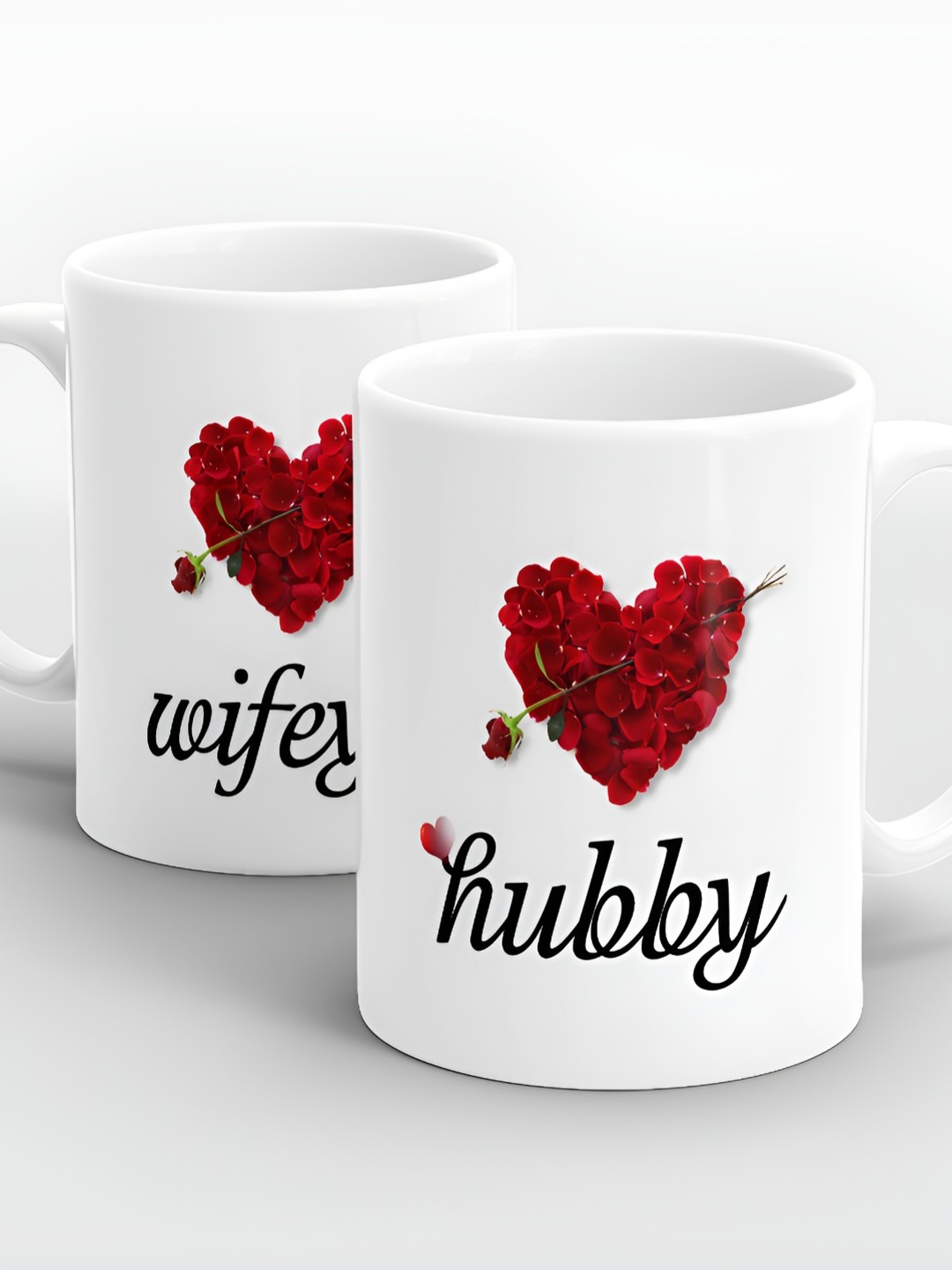 

SUBLIKRAFT White & Black Geometric Printed Ceramic Glossy Mugs Set of Cups and Mugs