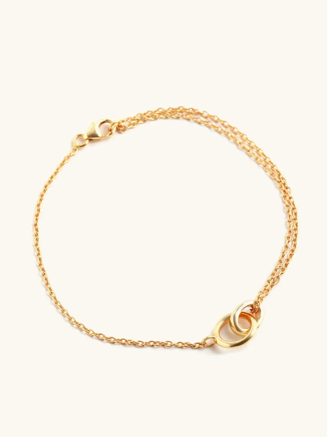 

Mabel 925 Sterling Silver 18 Karat Gold Plated Connection Bracelet