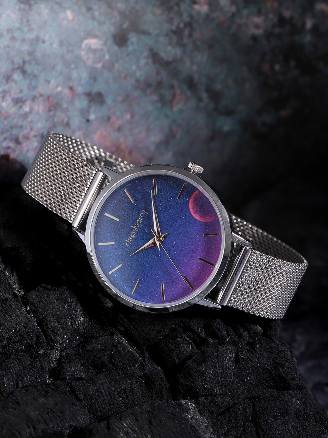 

DressBerry Women Bracelet Style Straps Analogue Watch DB-13-01, Purple