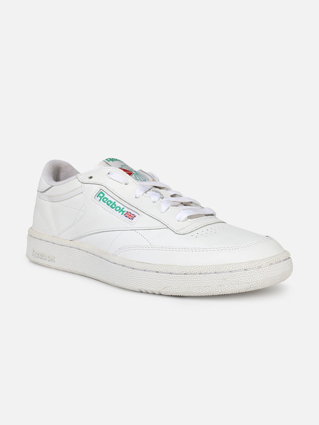 

Reebok Classics Club C 85 Men Leather Running Sports Shoes, White