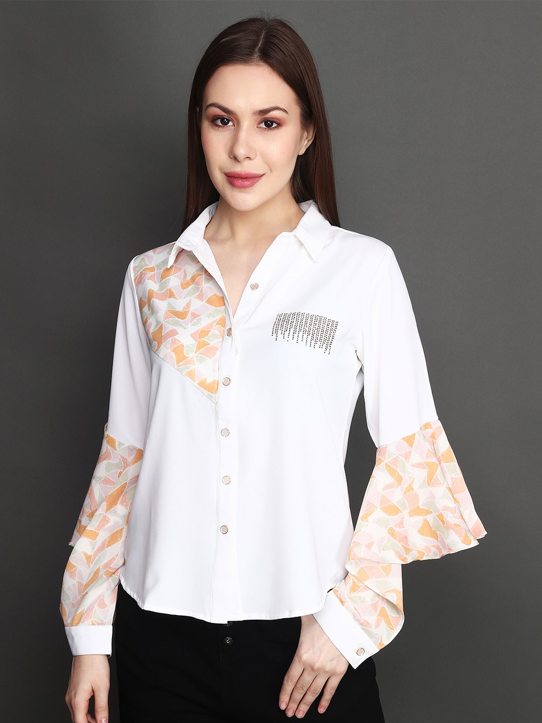 

Albion Shirt Style Top, Orange