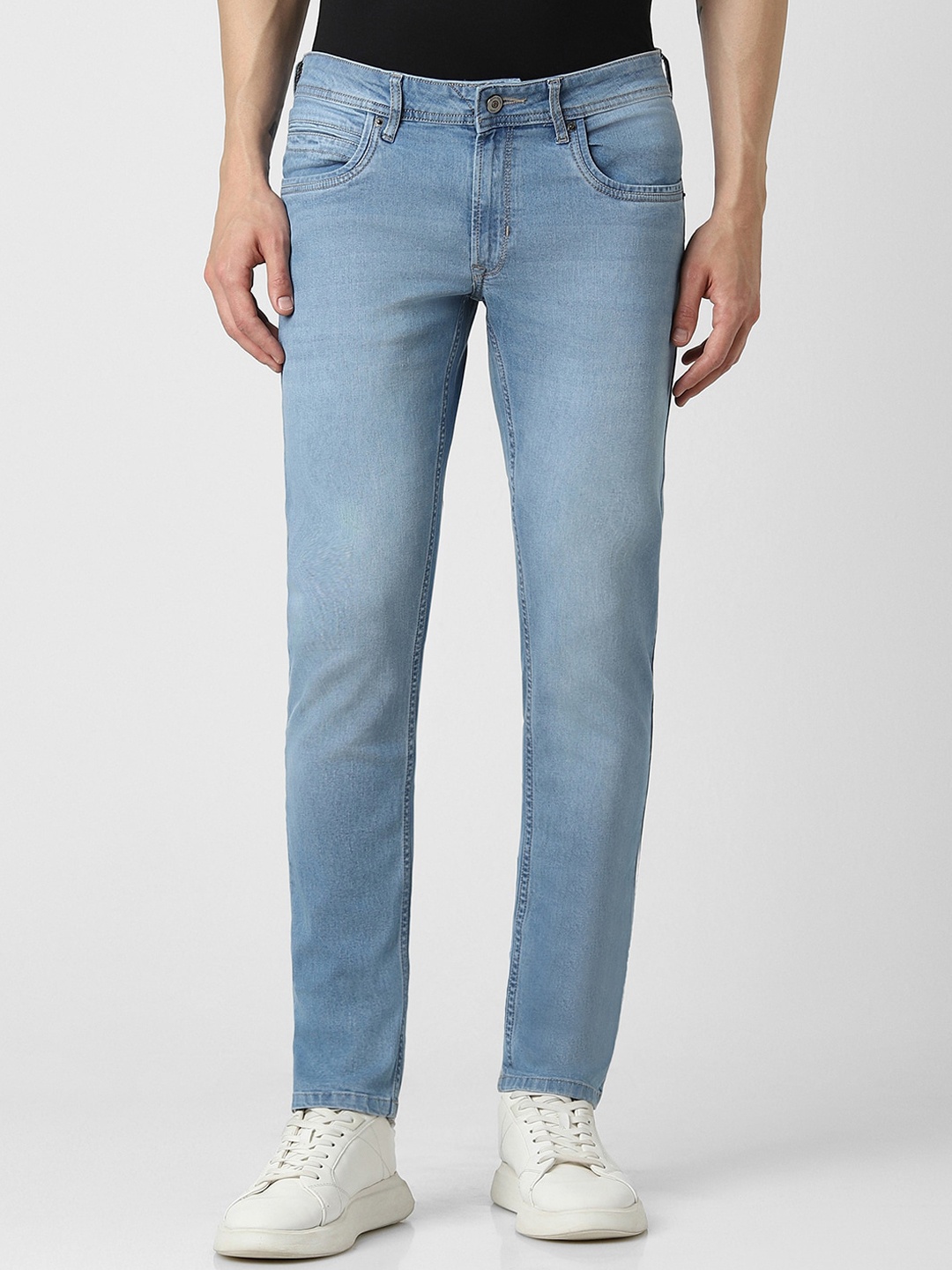 

Peter England Casuals Men Skinny Fit Clean Look Jeans, Blue