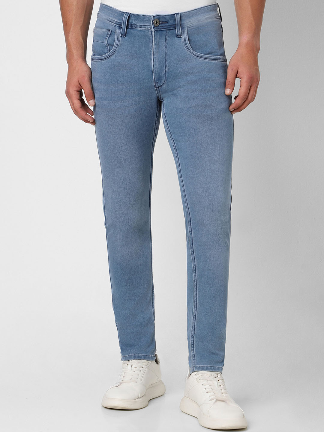 

VAN HEUSEN DENIM LABS Men Skinny Fit Clean Look Stretchable Jeans, Blue