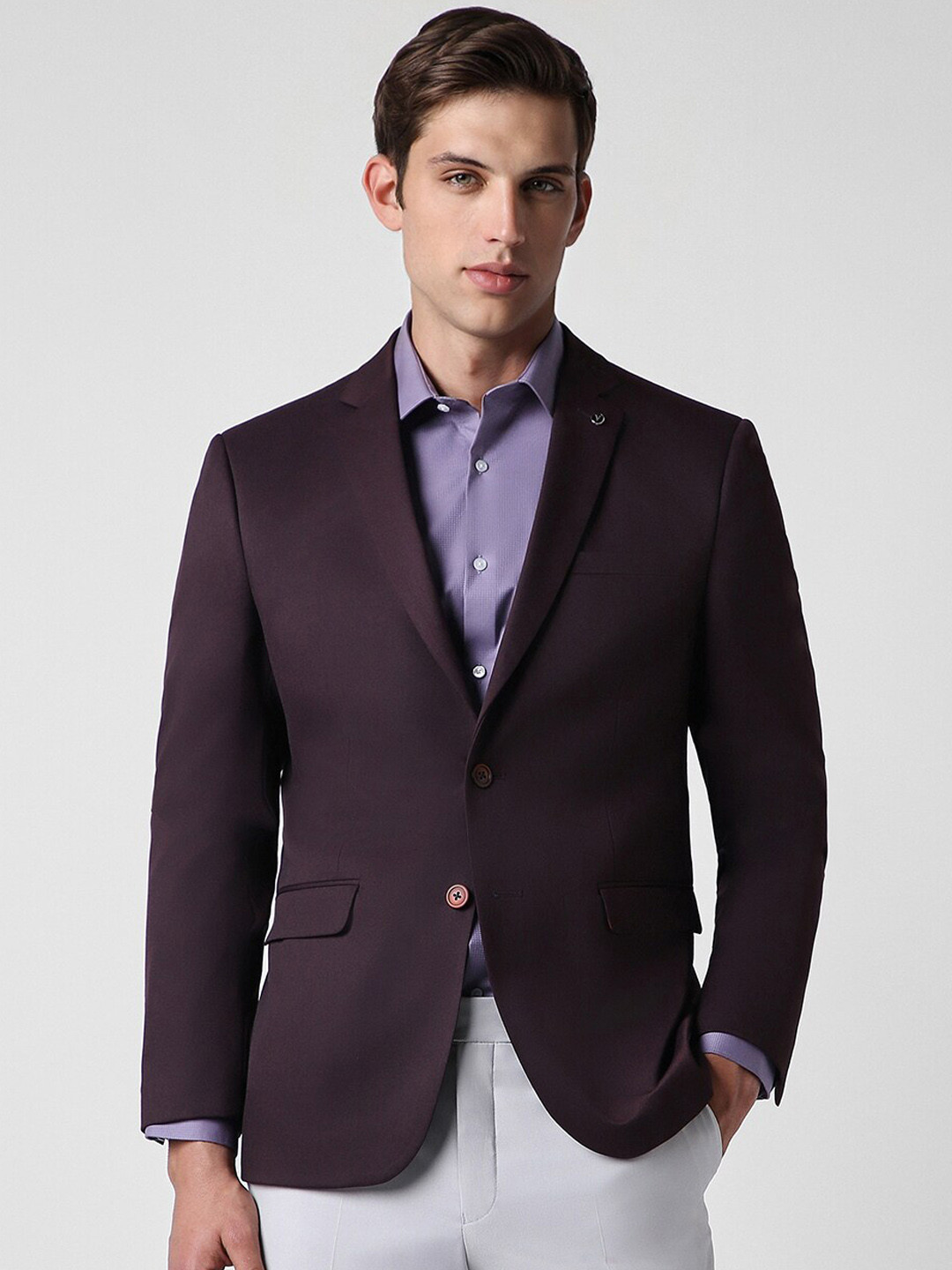 

Van Heusen Slim-Fit Single Breasted Blazer, Maroon