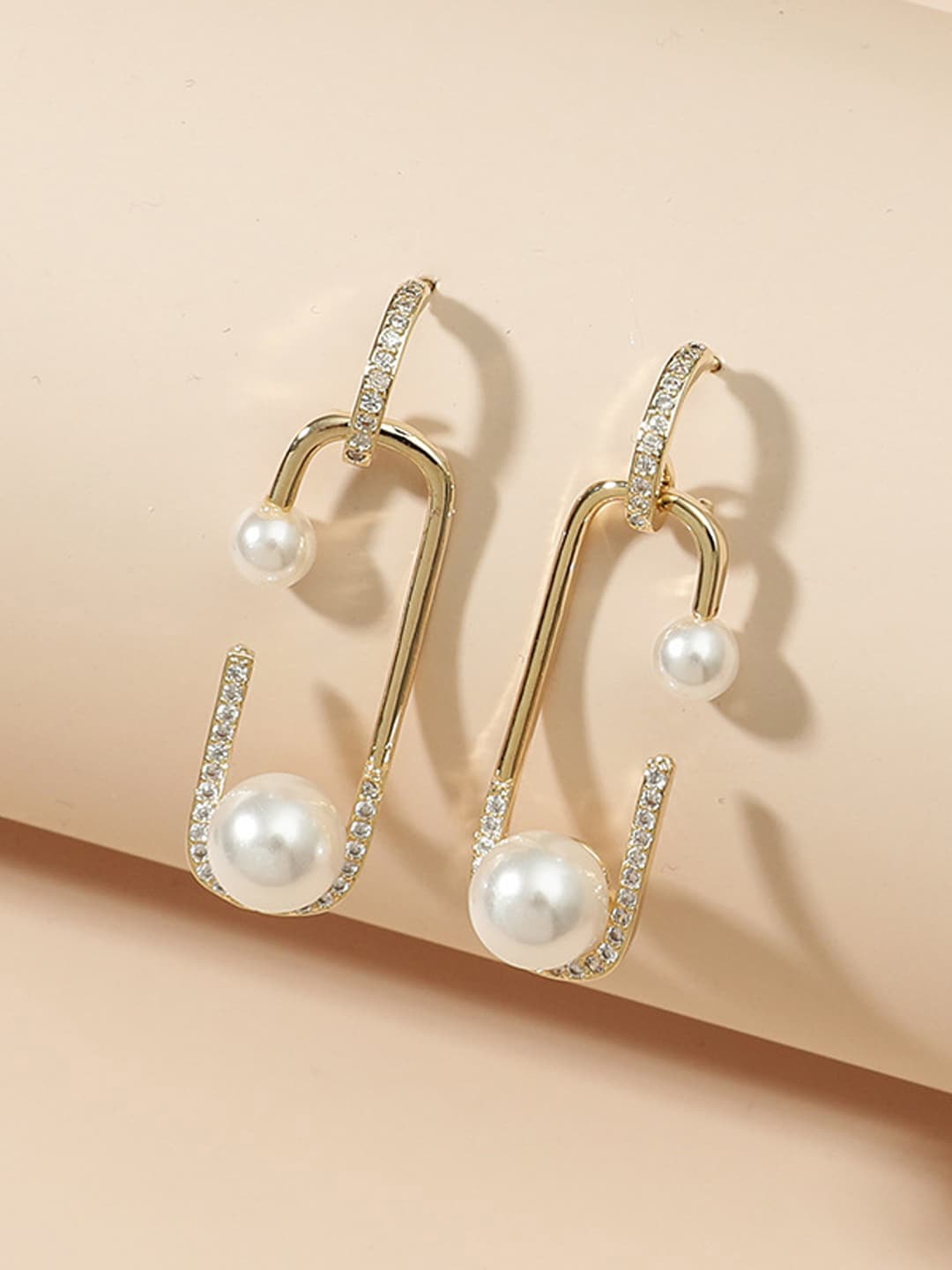 

Krelin Geometric Drop Earrings, Gold