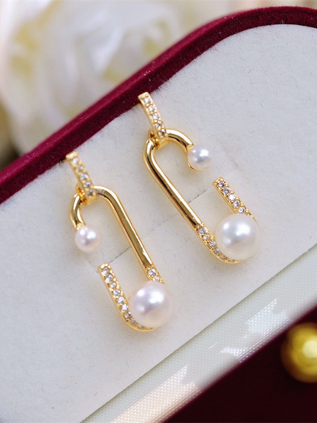 

Krelin Geometric Drop Earrings, Gold