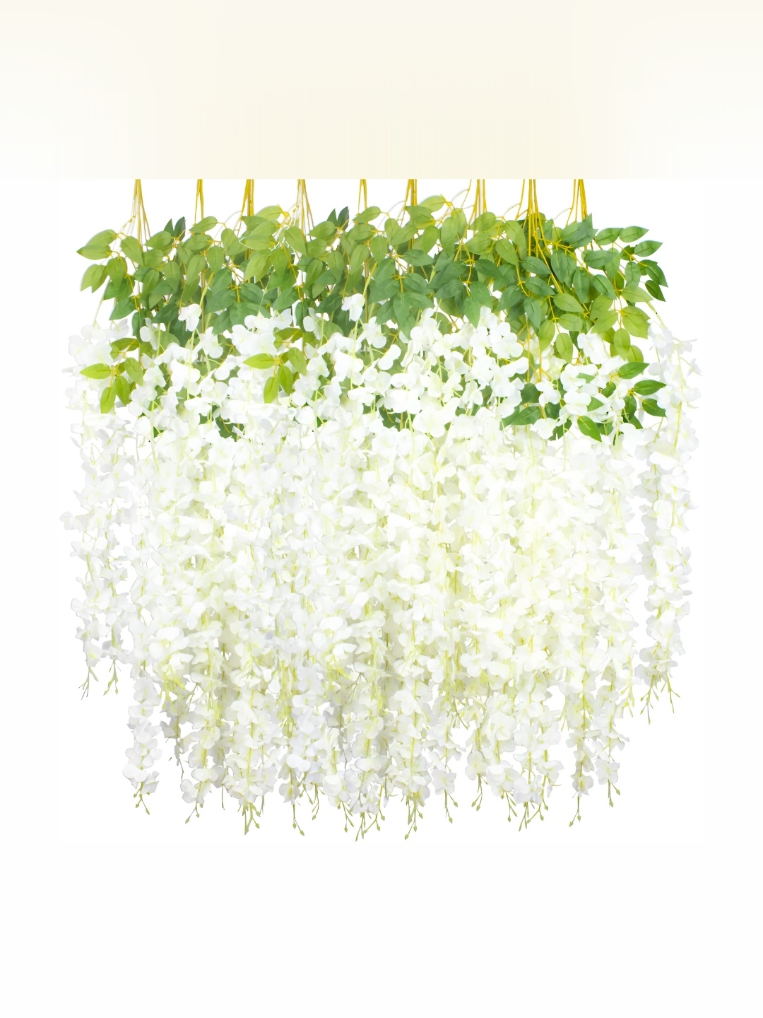 

WELL ART GALLERY White 10 Pieces Hanging Blossom Artificial Flowers