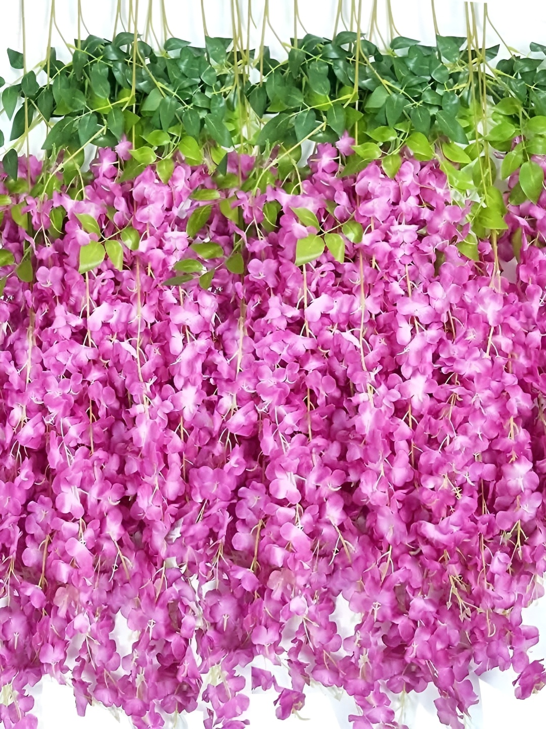 

WELL ART GALLERY Purple & Green 4 Pieces Hanging Blossom Artificial Flower