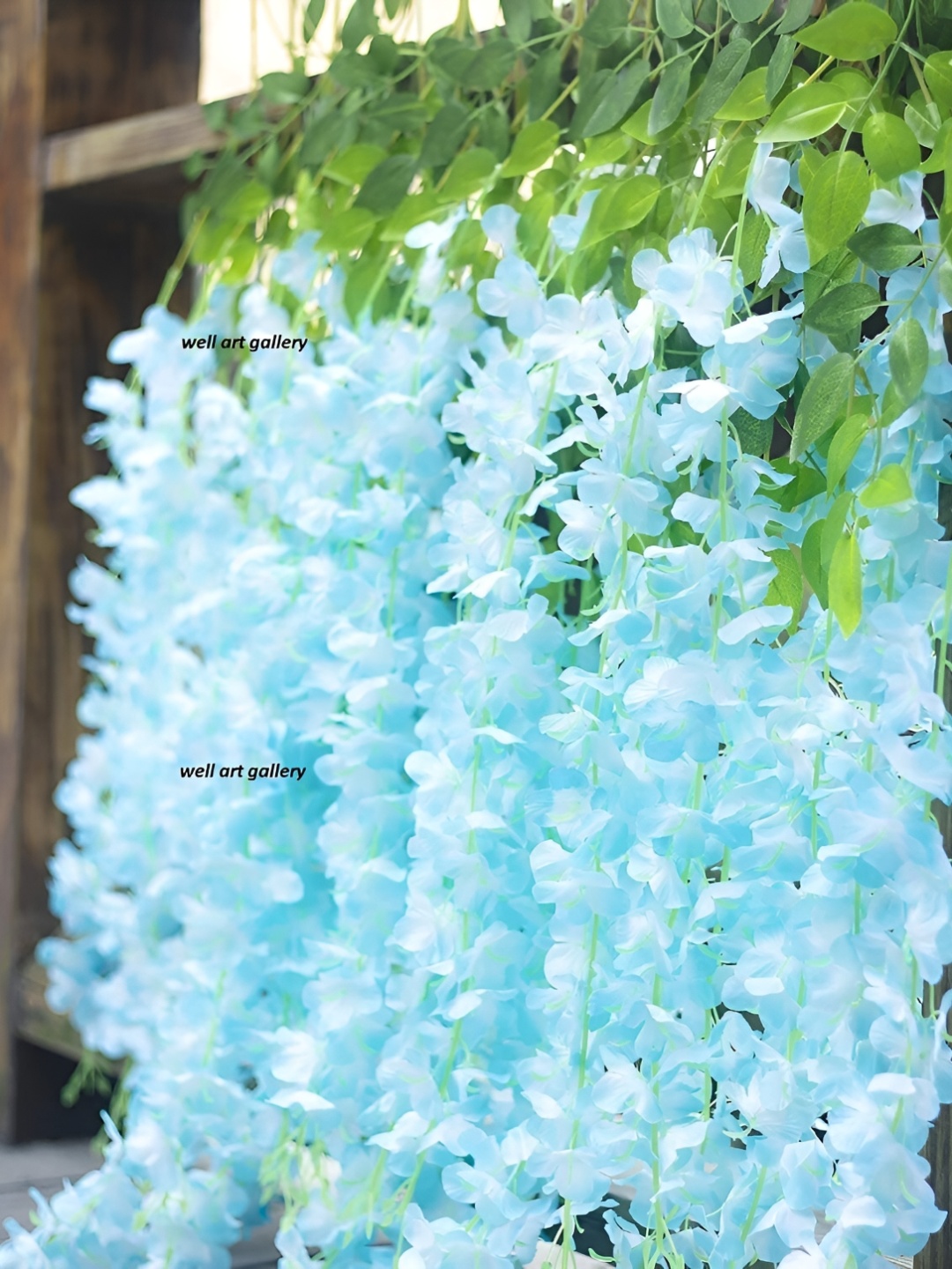 

WELL ART GALLERY Blue 10 Pieces Hanging Blossom Artificial Flower