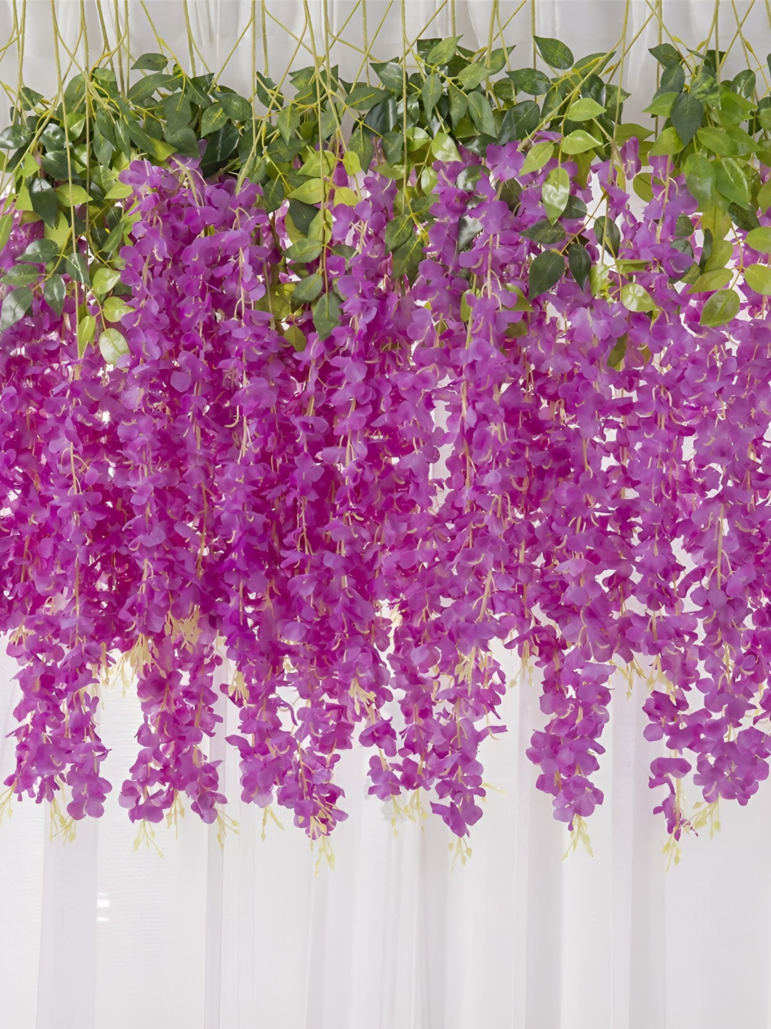 

WELL ART GALLERY Purple 10 Pieces Hanging Blossom Artificial Flower