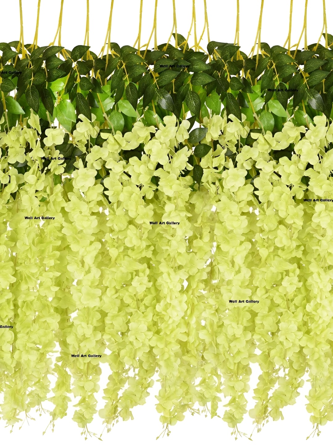 

WELL ART GALLERY Green 6 Pieces Hanging Blossom Artificial Flower