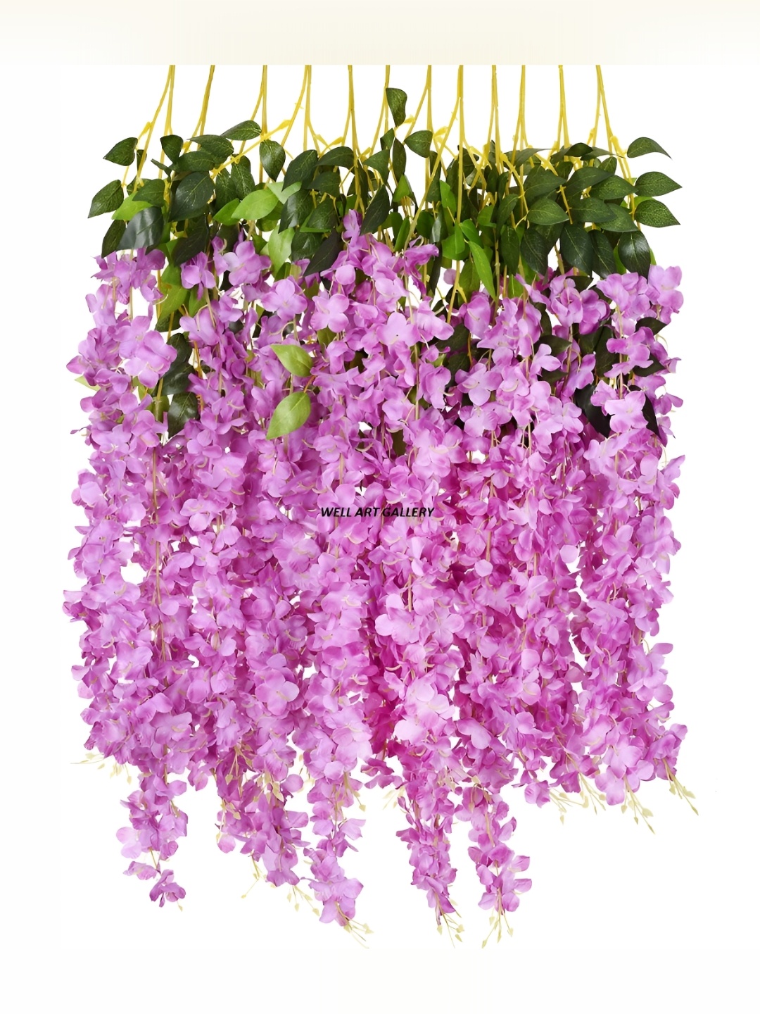 

WELL ART GALLERY Purple 10 Pieces Hanging Blossom Artificial Flowers