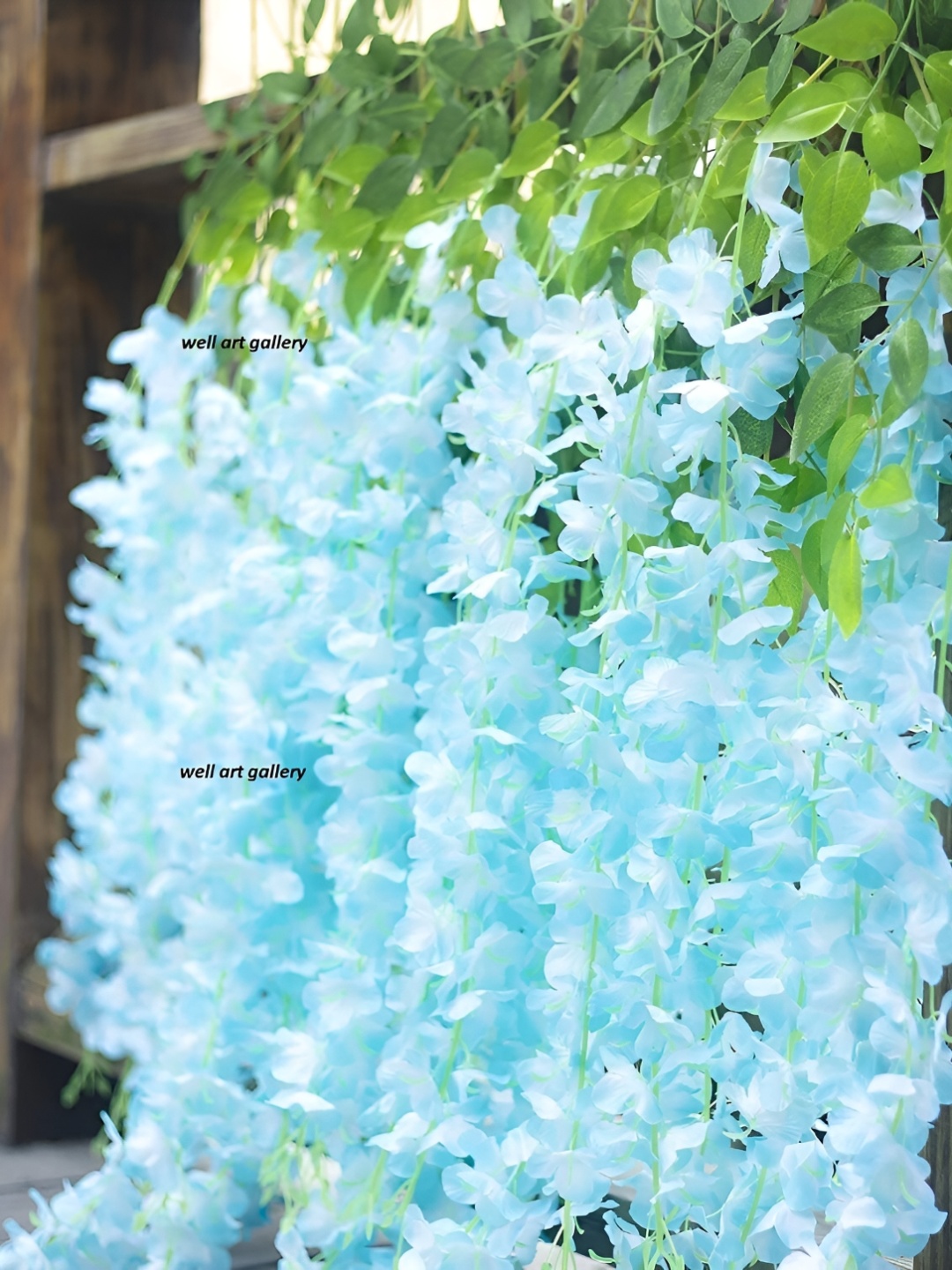 

WELL ART GALLERY Blue Hanging Blossom Artificial Flower