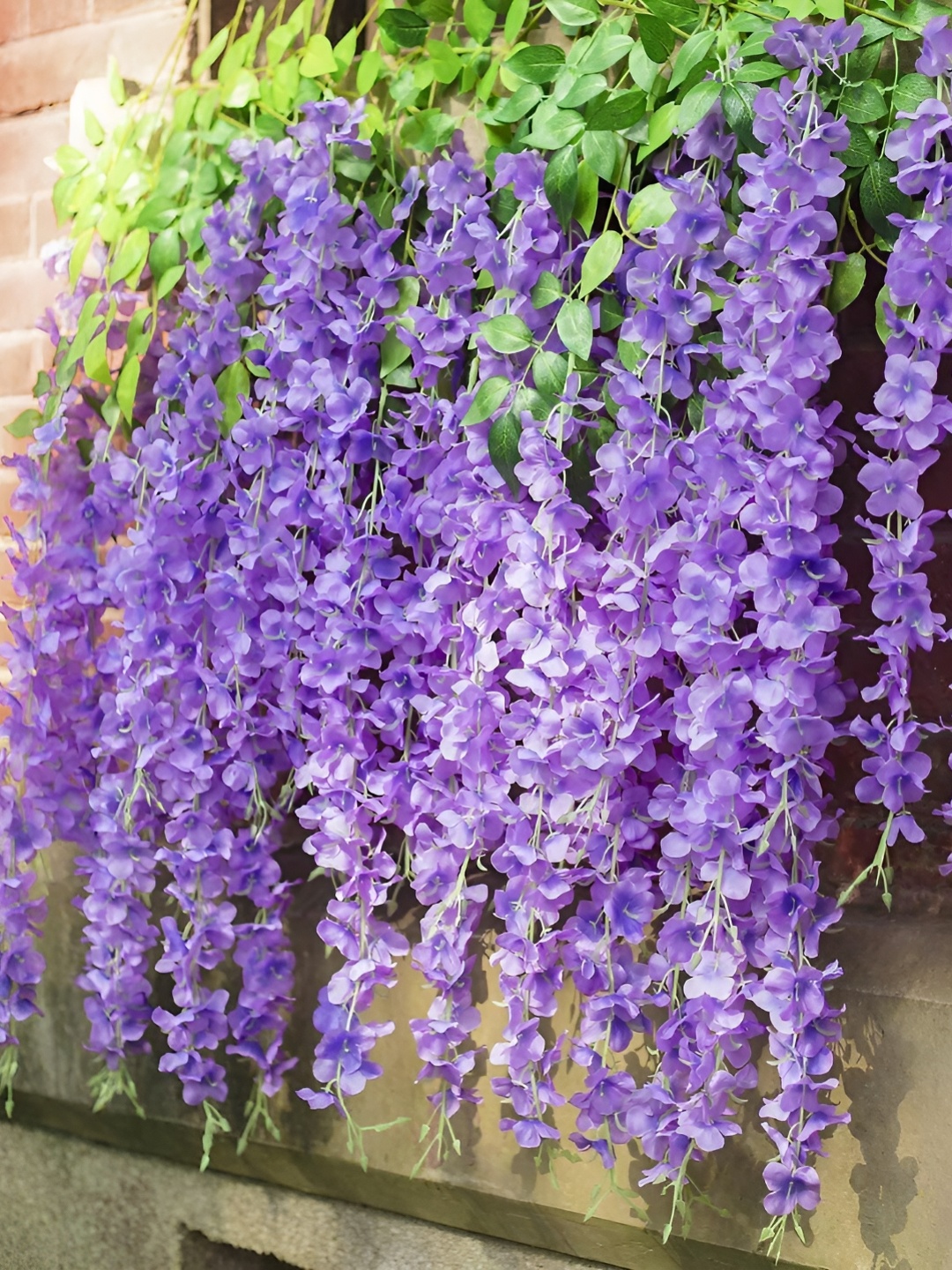 

WELL ART GALLERY Purple 4 Pieces Hanging Blossom Artificial Flower