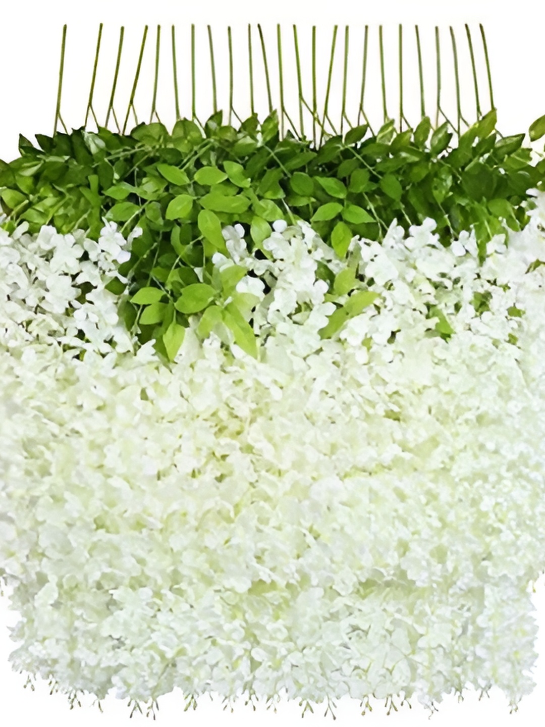 

WELL ART GALLERY White & Green 10 Pieces Hanging Blossom Artificial Flower