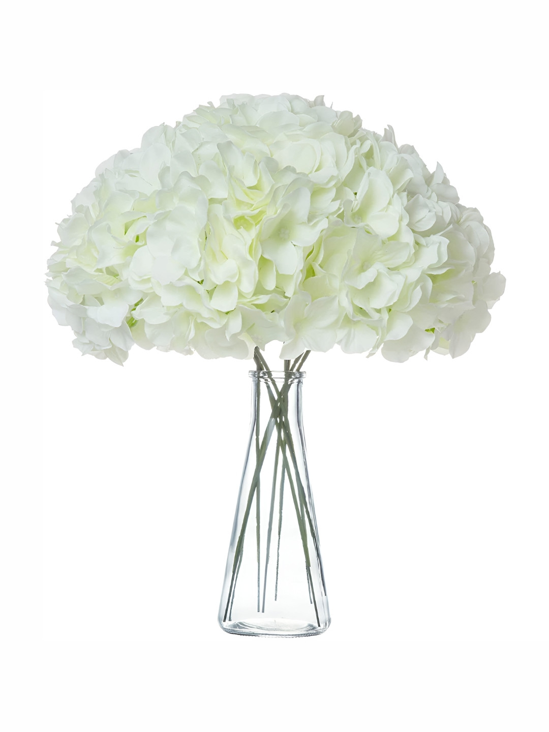 

WELL ART GALLERY White 5 Pieces Hydrangea Artificial Flowers