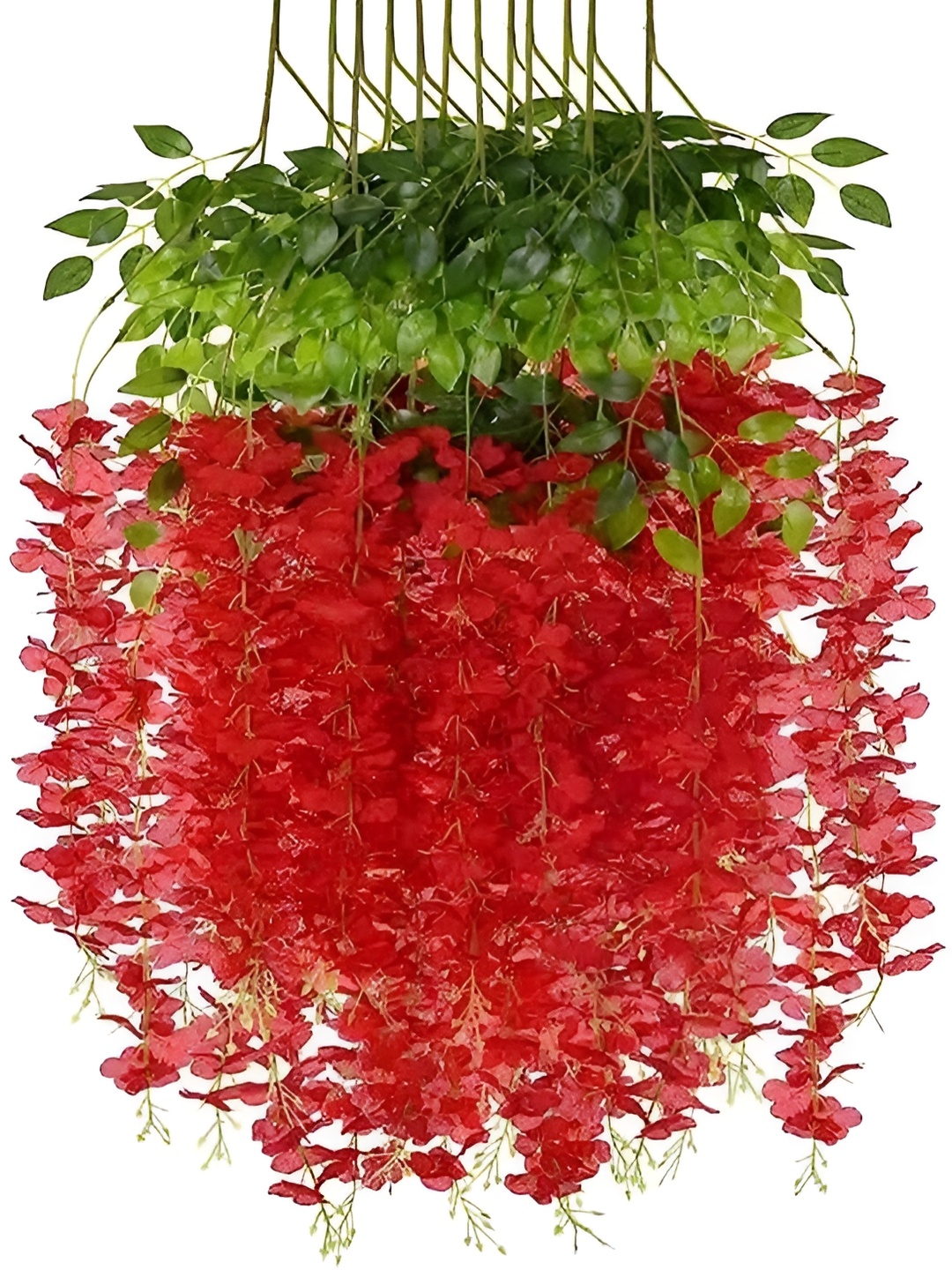 

WELL ART GALLERY Red 10 Pieces Hanging Blossom Artificial Flower