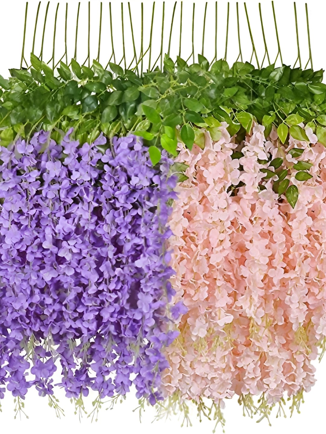 

WELL ART GALLERY Purple & Peach 10 Pieces Hanging Blossom Artificial Flowers