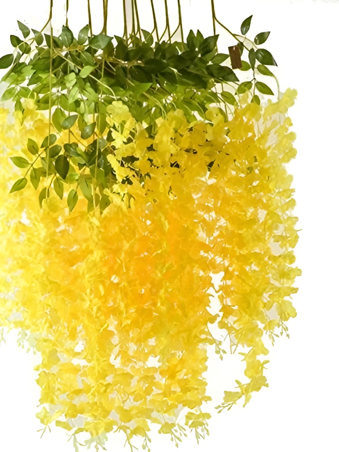 

WELL ART GALLERY Yellow 4 Pieces Hanging Blossom Artificial Flowers