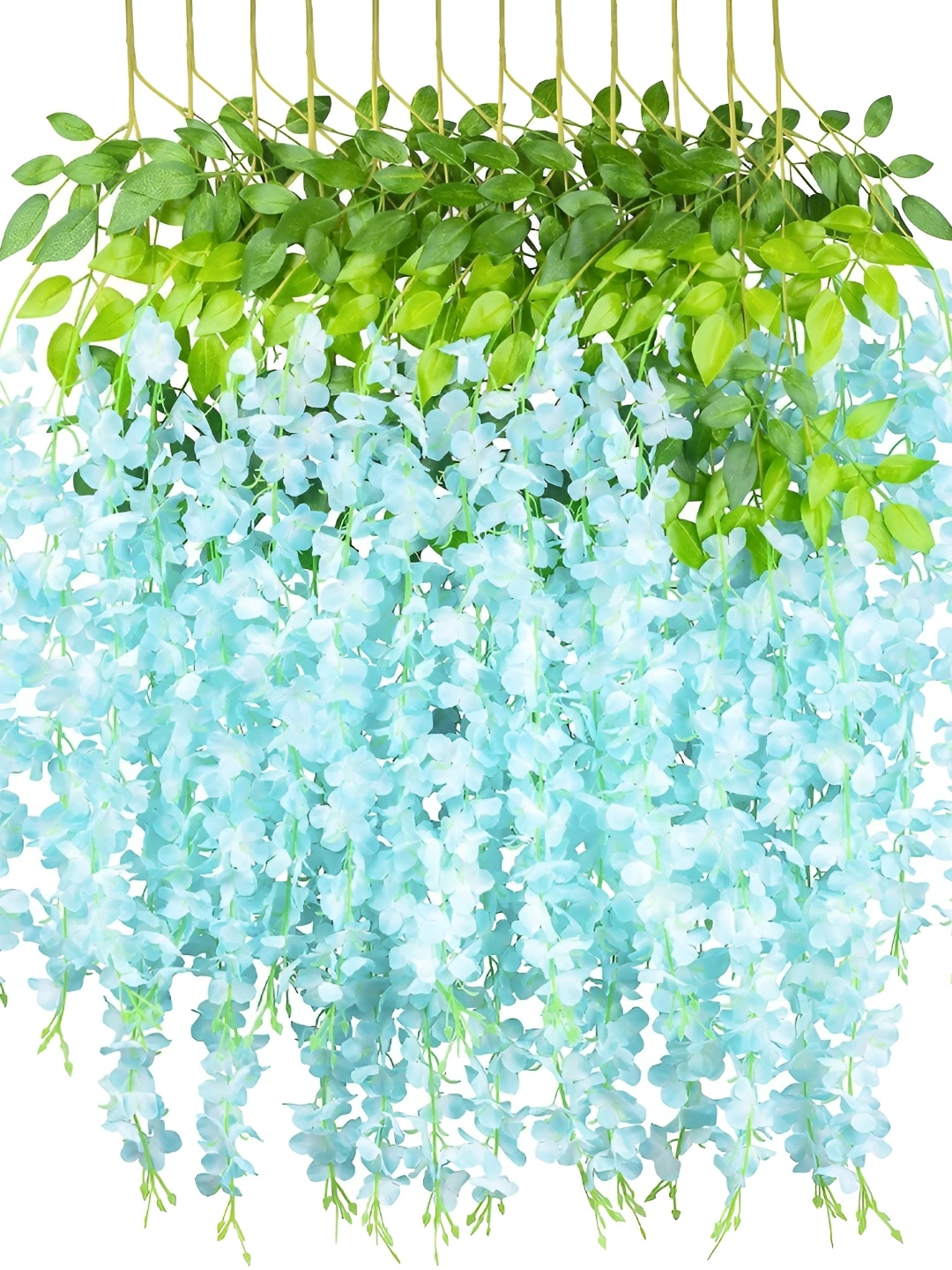 

WELL ART GALLERY Blue 10 Pieces Hanging Blossom Artificial Flower