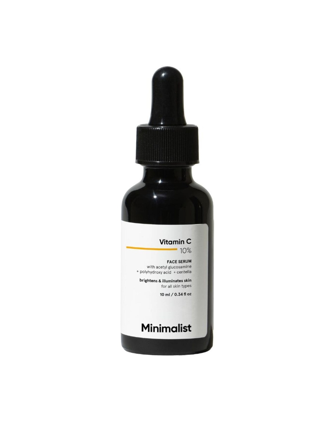 

Minimalist Vitamin C 10% Face Serum for Brighter & Healthy Skin - 10ml, Black