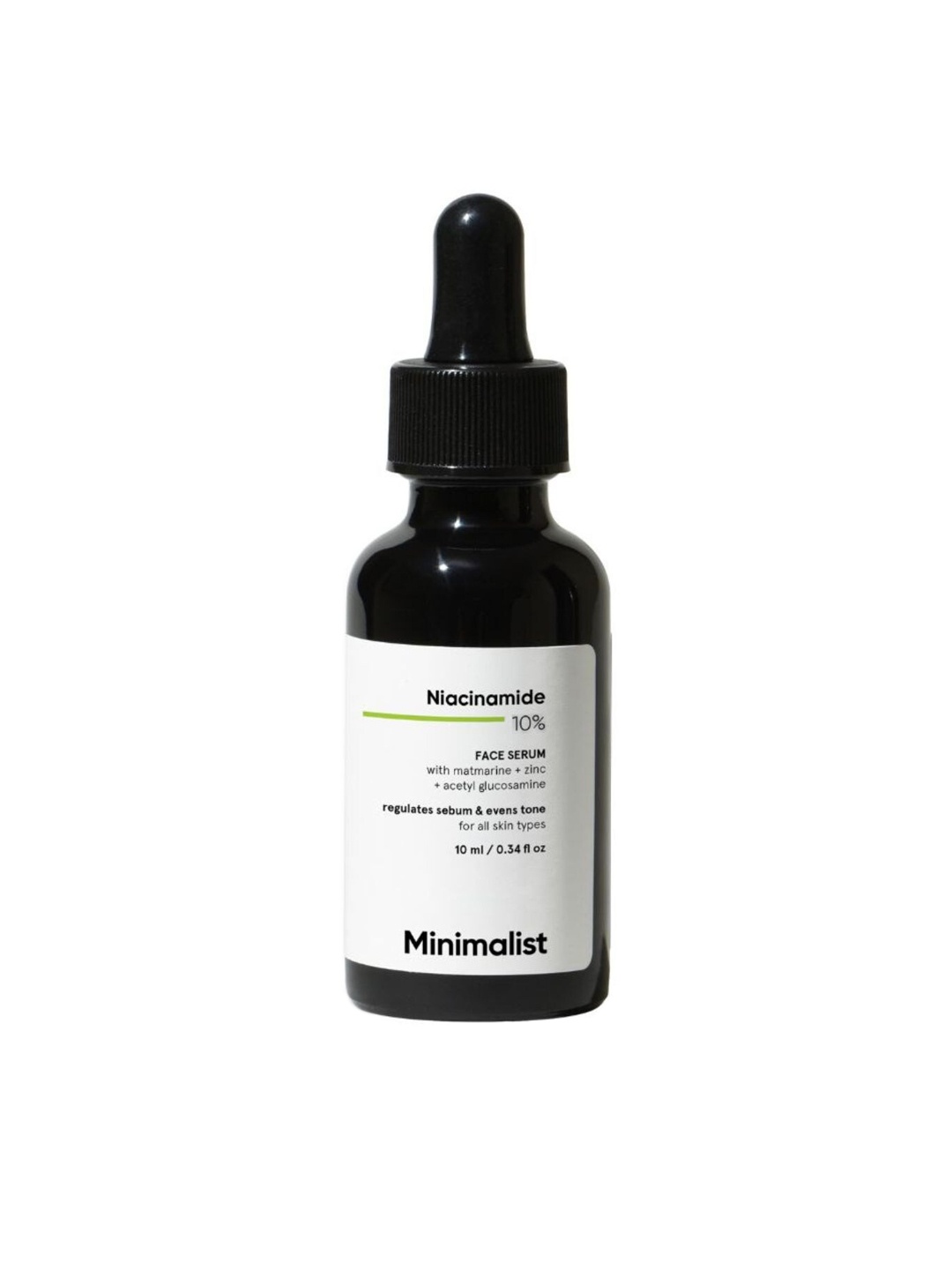 

Minimalist Niacinamide 10% Face Serum For Regulates Sebum - 10ml, Black