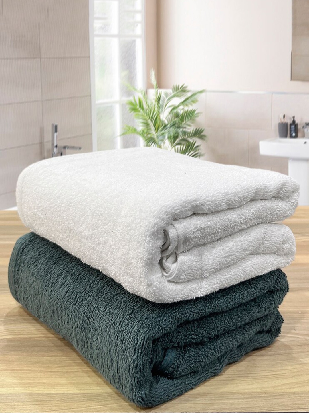 

LABHAM Unisex White Bath Towels