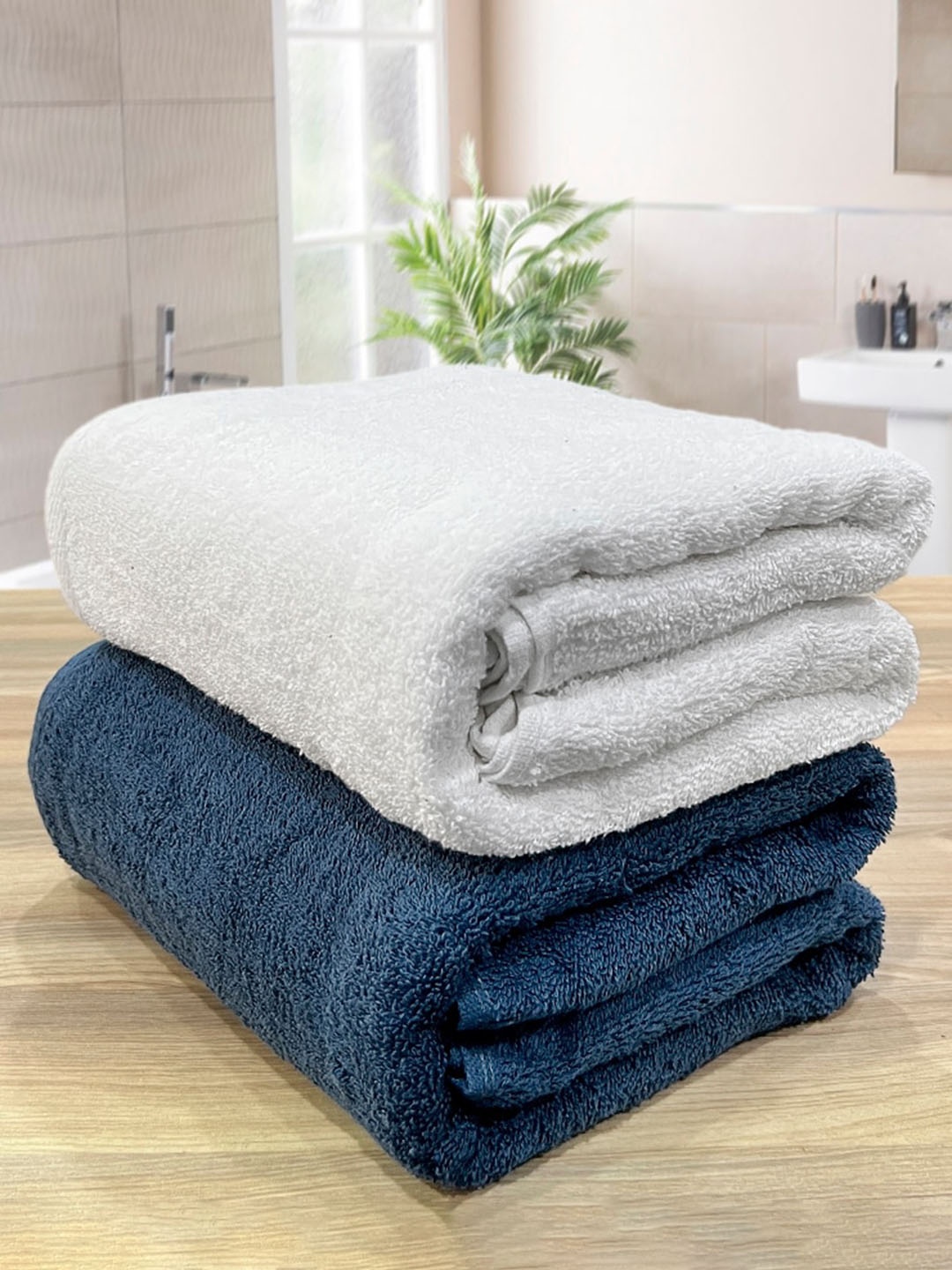 

LABHAM Unisex White Bath Towels