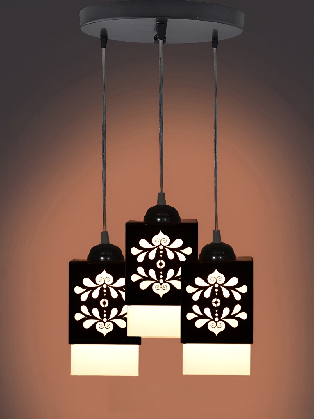 

Afast Black & White Wooden Rectangle Contemporary Ceiling Lamp