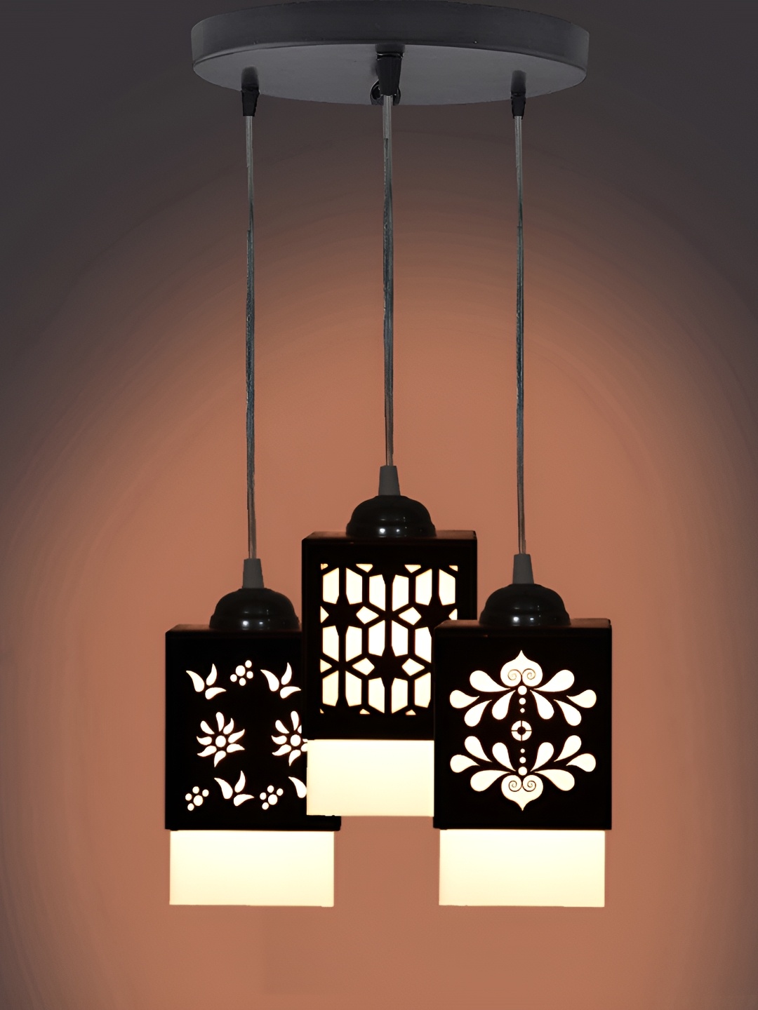 

Afast Black & White Textured Traditional Ceiling Lamp