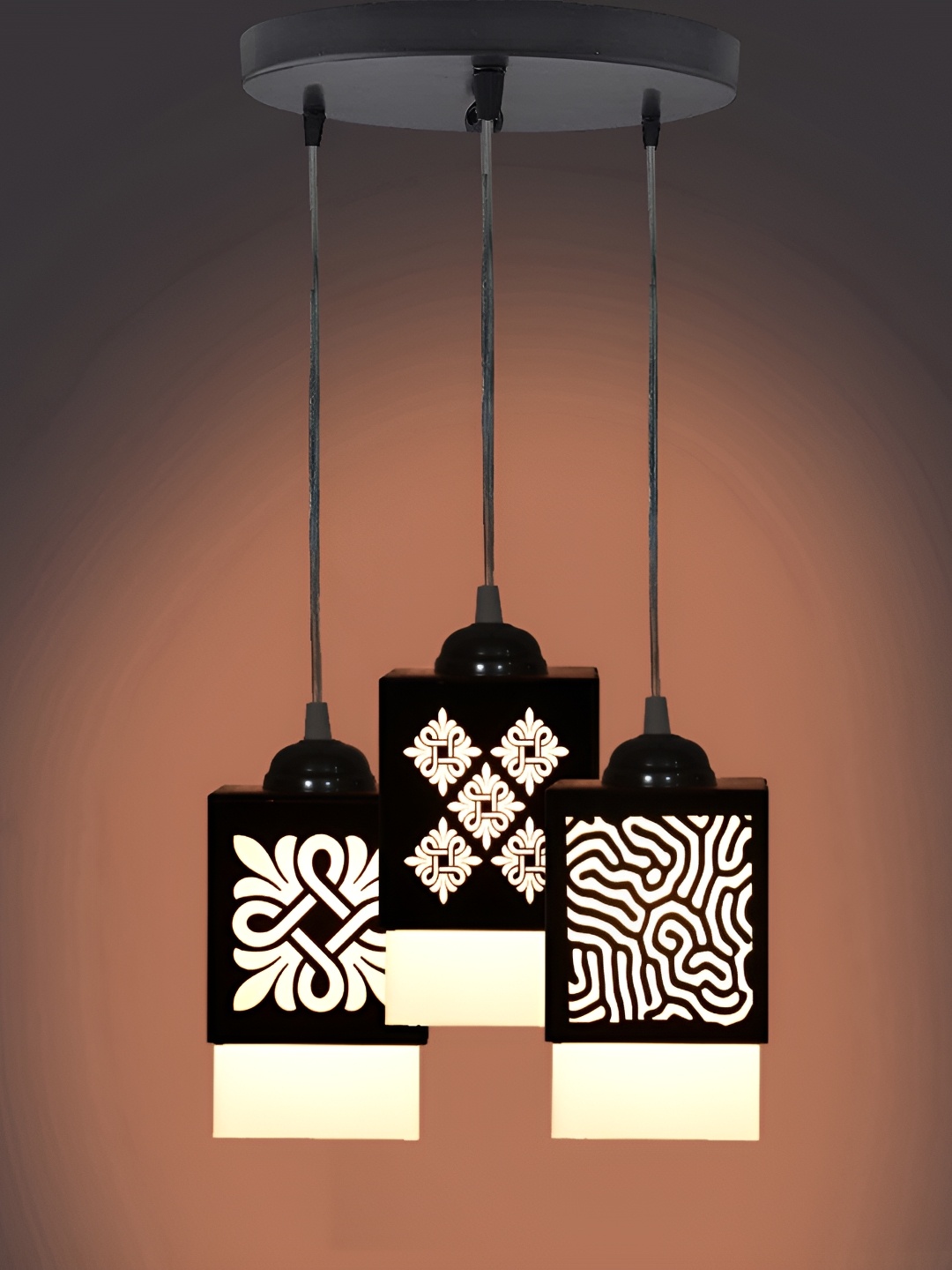 

Afast Black & White Textured Rectangular Shaped Contemporary Ceiling Lamp