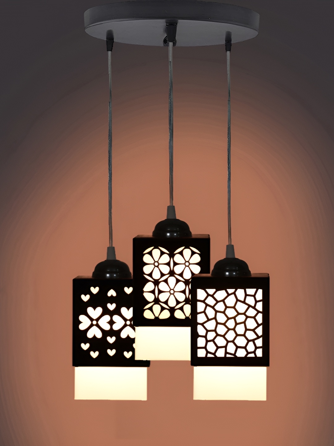 

Afast Black & White Textured Rectangular Shaped Contemporary Ceiling Lamp