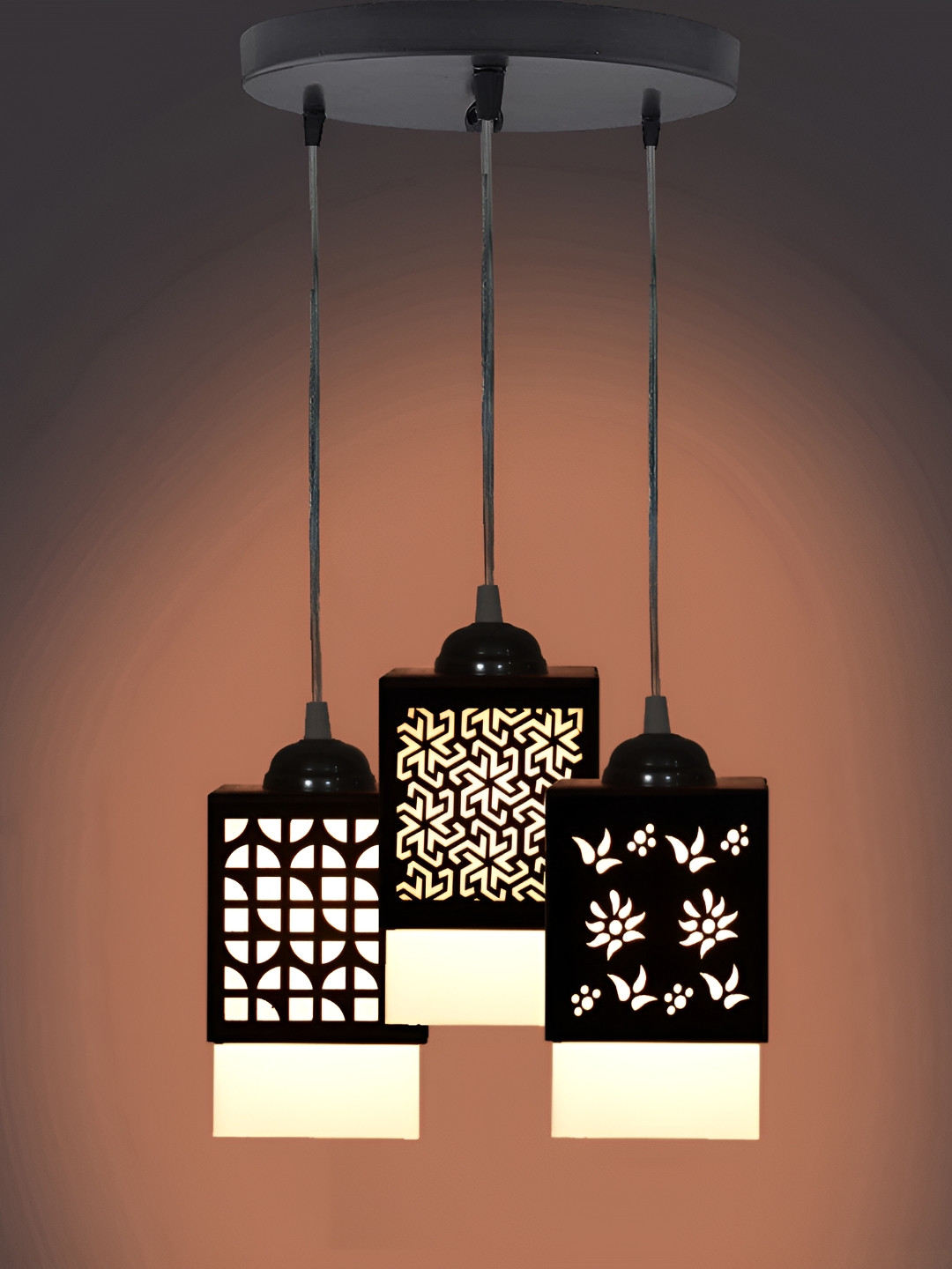 

Afast Black & White Textured Contemporary Ceiling Lamp