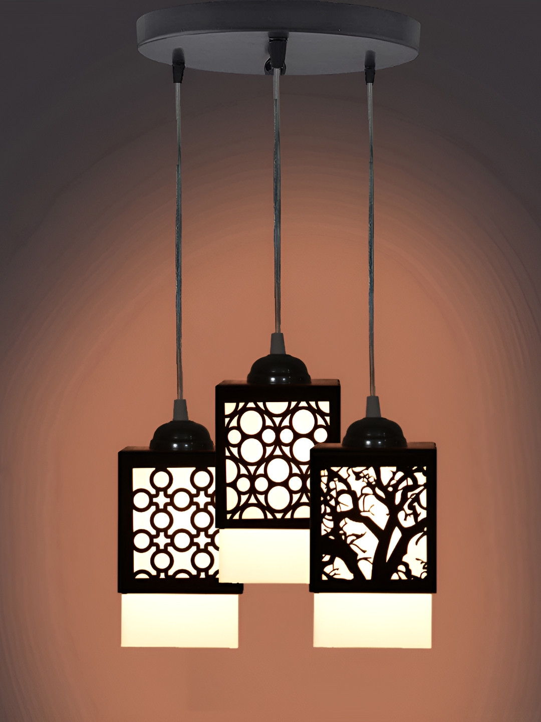 

Afast Black & White Textured Contemporary Ceiling Lamp