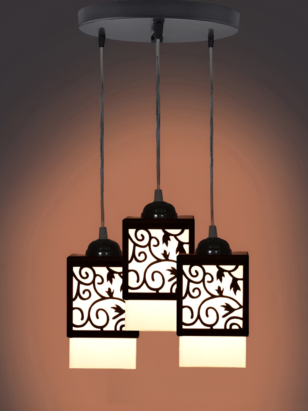 

Afast Black & White Textured Contemporary Ceiling Lamp