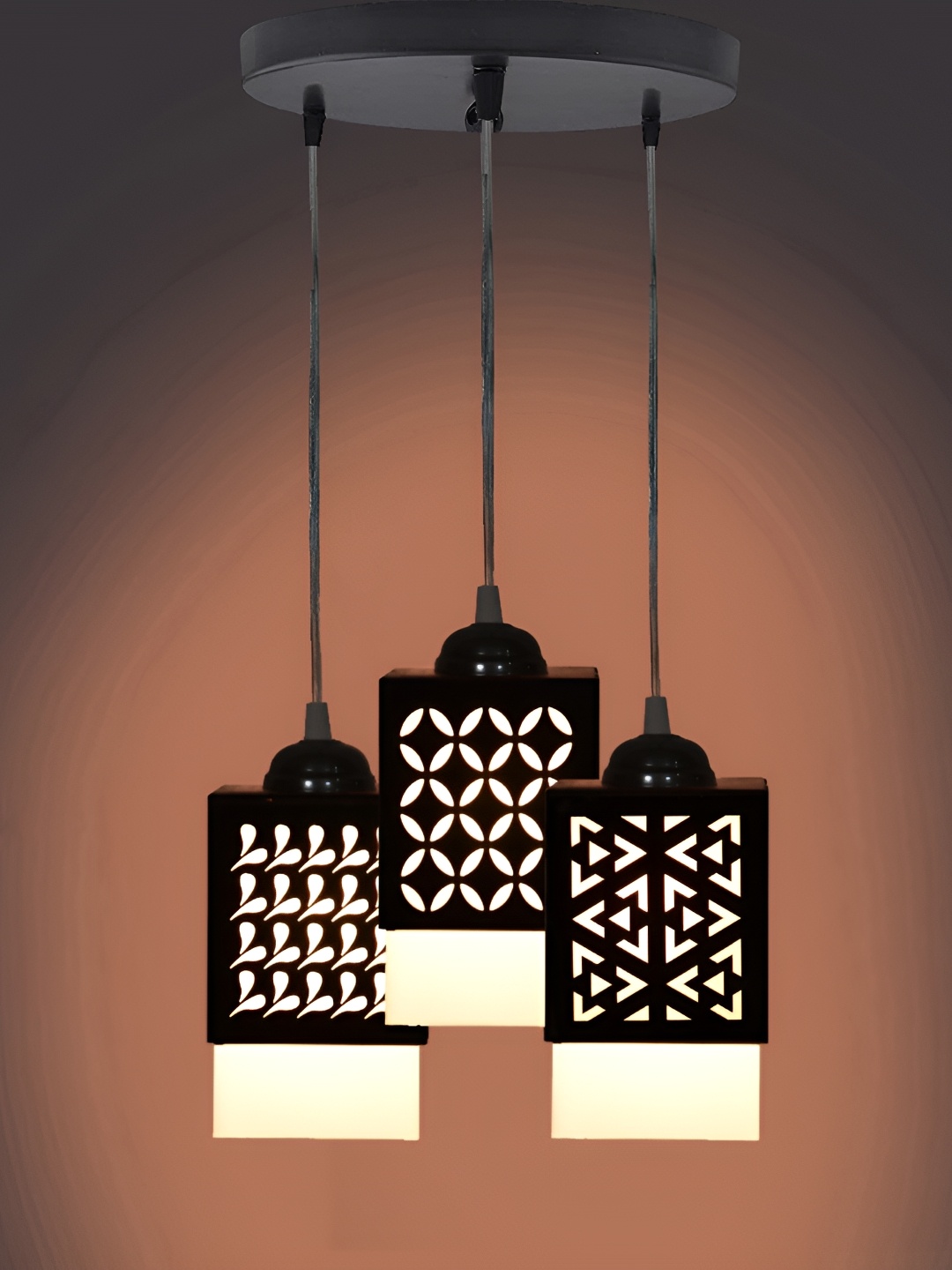 

Afast Black & White Textured Contemporary Ceiling Lamp