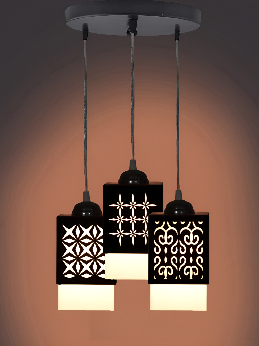 

Afast Black & White Textured Ceiling Lamp