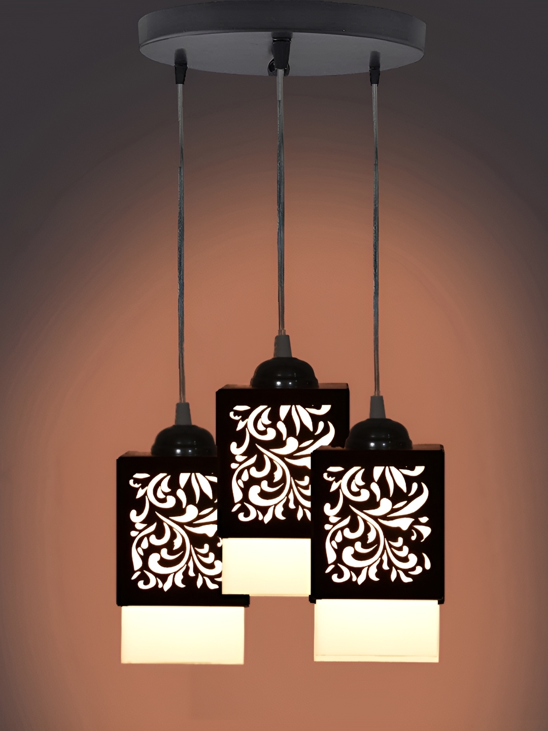 

Afast Black & White Textured Contemporary Rectangle Ceiling Lamp