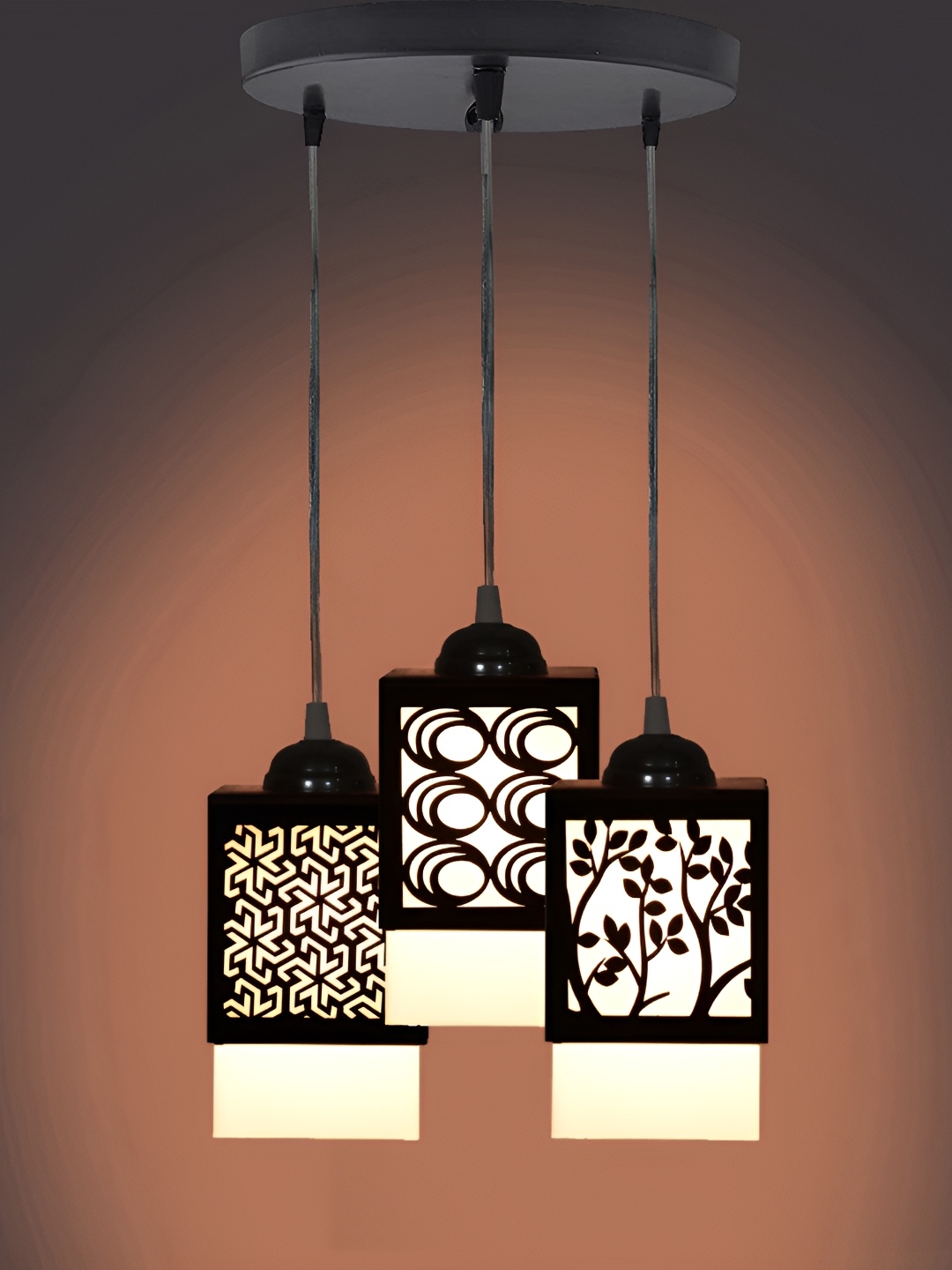 

Afast Black & White Textured Wooden Contemporary Ceiling Lamp