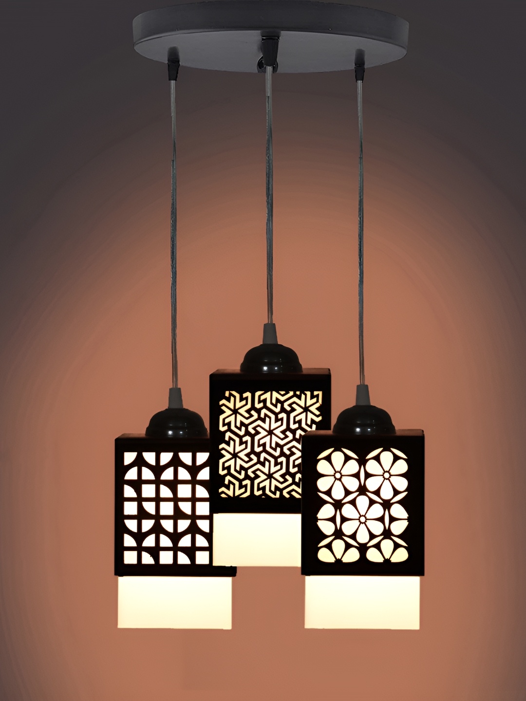 

Afast Black & White Textured Contemporary Ceiling Lamp