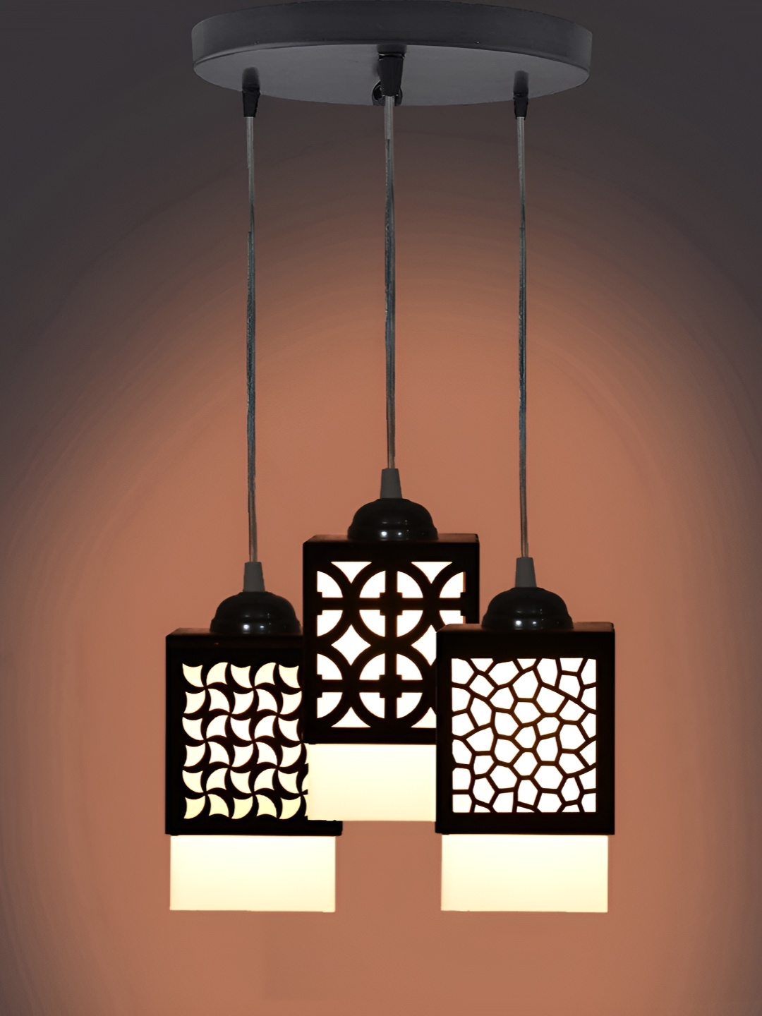 

Afast Black & White Textured Traditional Ceiling Lamp