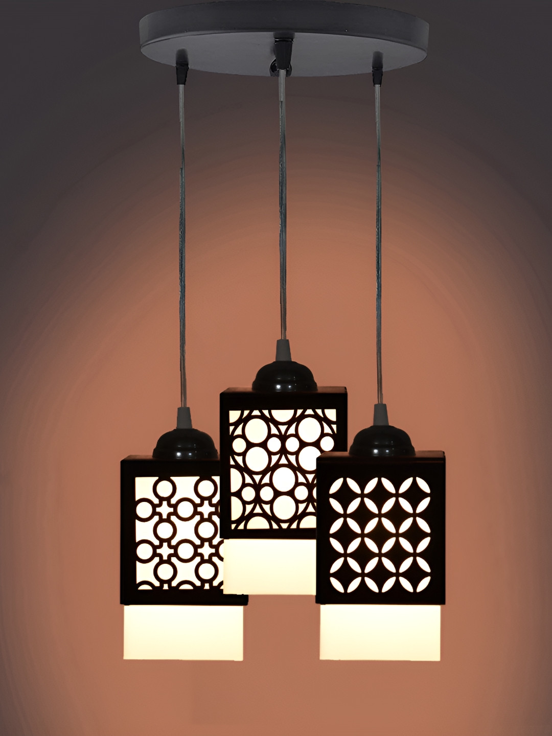 

Afast Black & White Textured Wooden Contemporary Ceiling Lamp