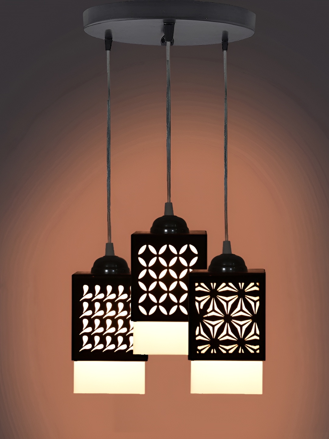 

Afast Black & White Textured Contemporary Rectangle Ceiling Lamp