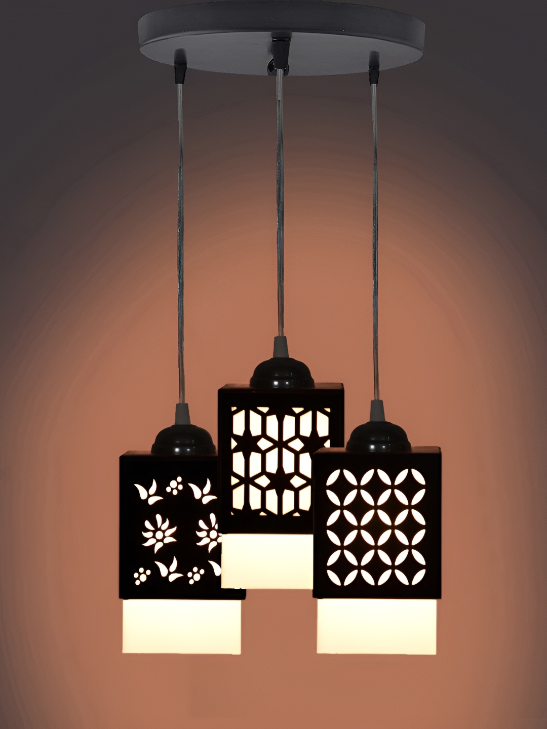 

Afast Black & White Textured Traditional Ceiling Lamp