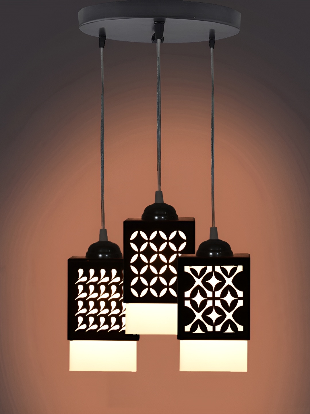 

Afast Black & White Textured Traditional Ceiling Lamp