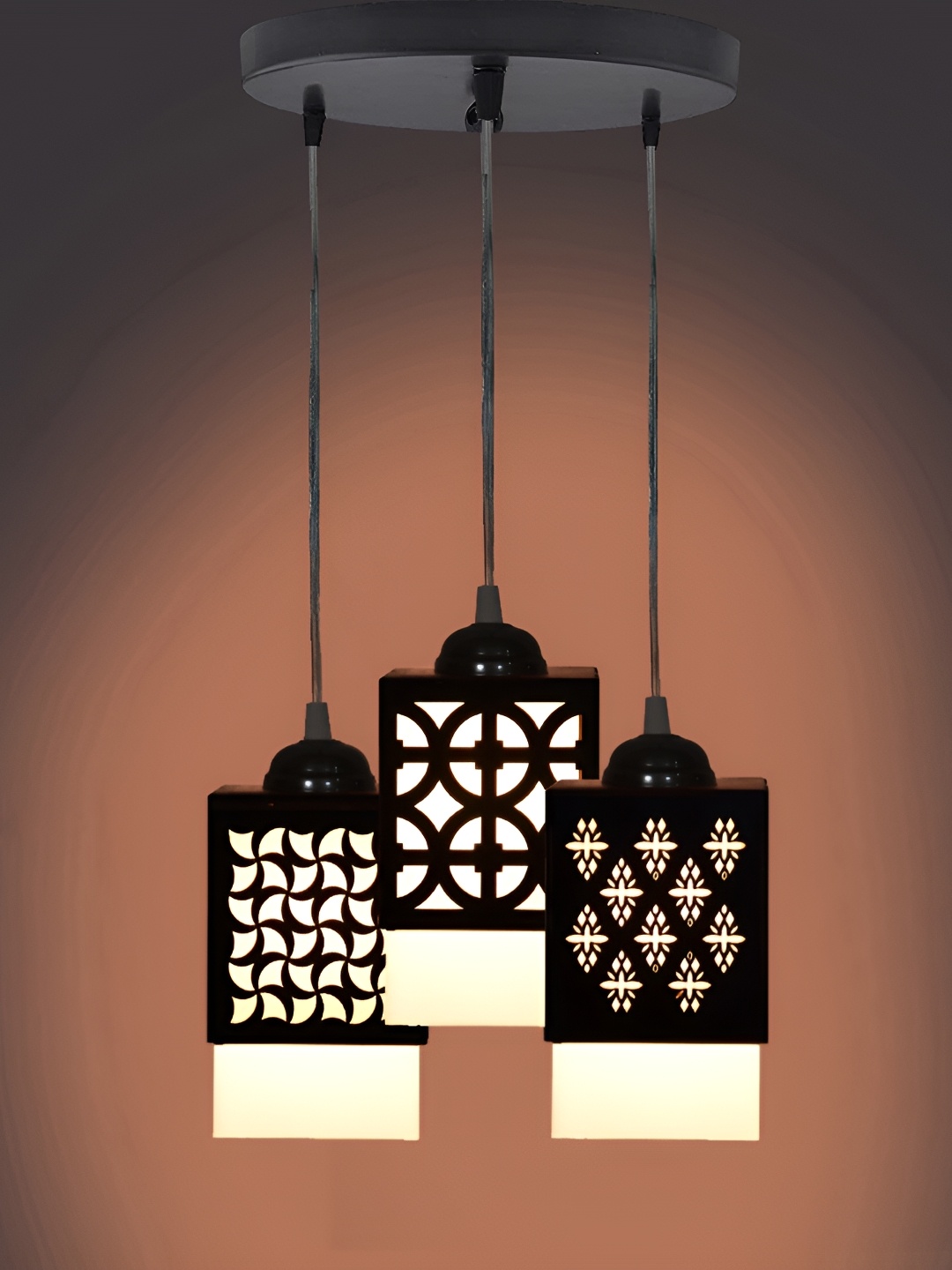 

Afast Black & White Textured Traditional Ceiling Lamp