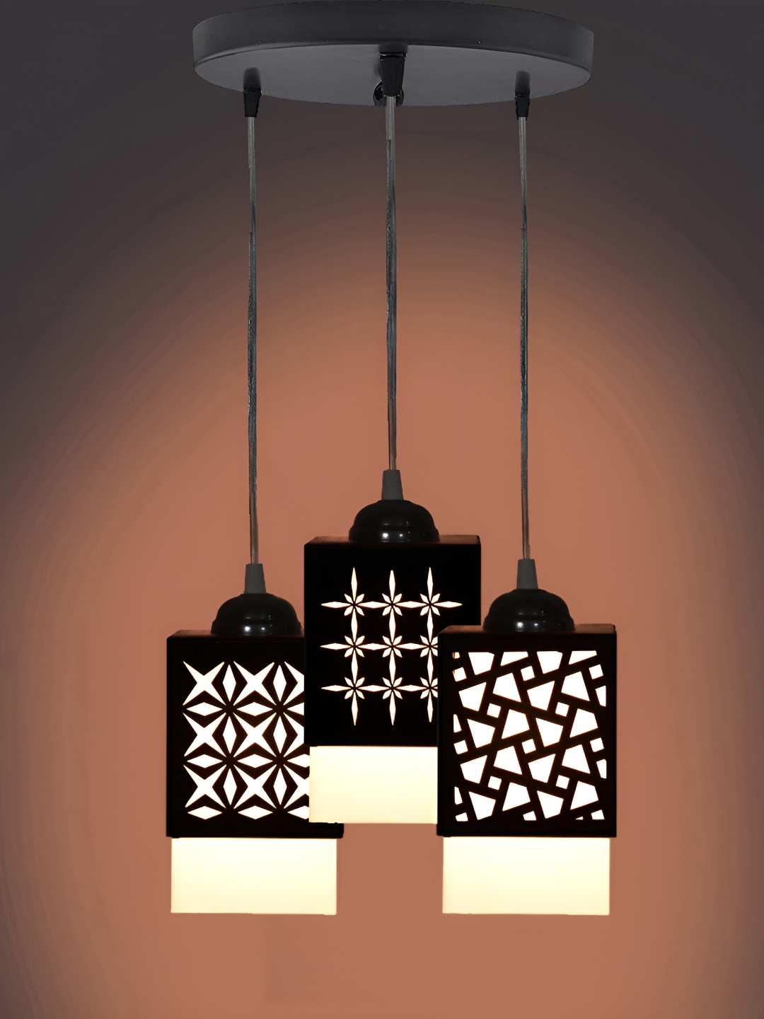 

Afast Black & White Textured Rectangular Shaped Contemporary Ceiling Lamp