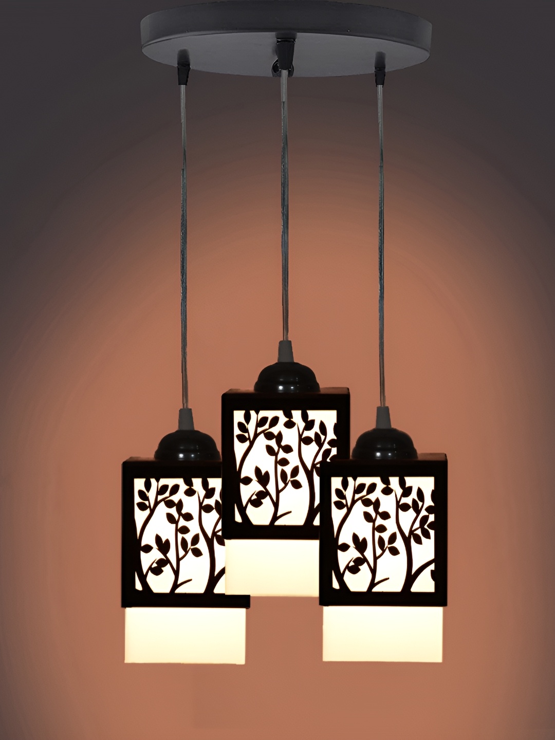 

Afast Black & White Wooden Rectangle Contemporary Ceiling Lamp