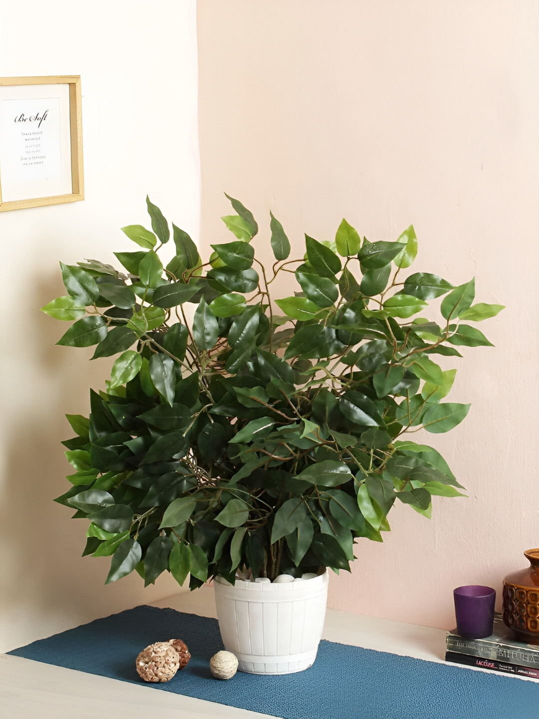 

WELL ART GALLERY Green 6Pcs Ficus Artificial Plants
