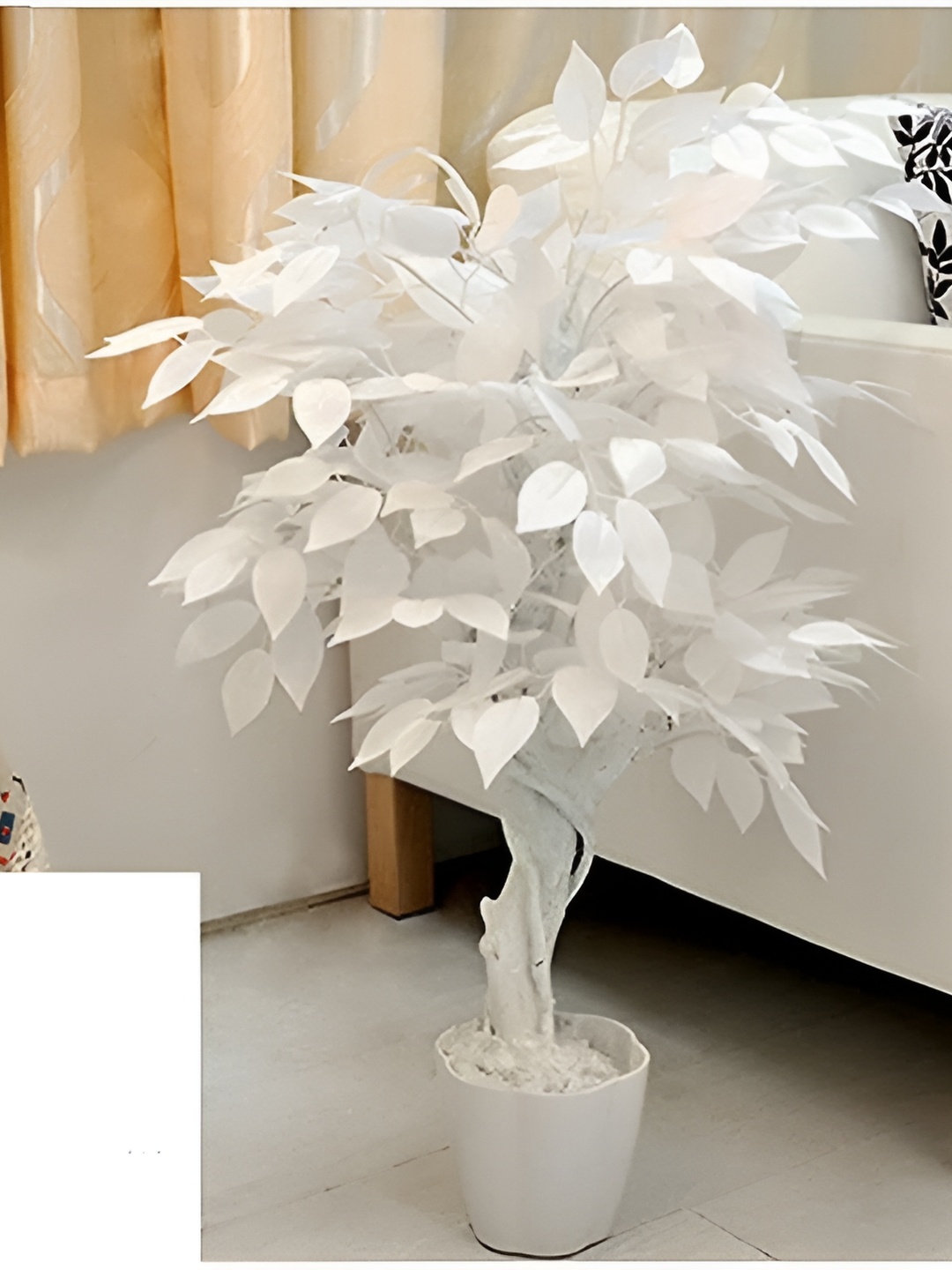 

WELL ART GALLERY White 4 Pieces Ficus Artificial Plant